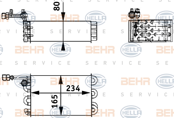 Evaporateur HELLA 8FV 351 211-211 (X1)