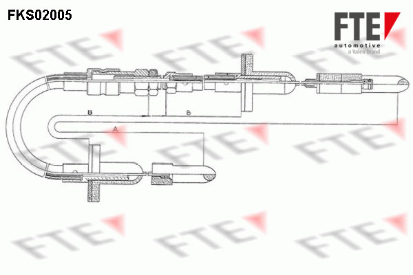 Cable d'embrayage FTE FKS02005 (X1)