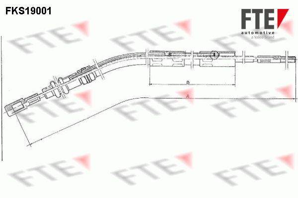 Cable d'embrayage FTE FKS19001 (X1)