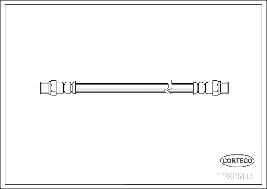 Flexible de frein CORTECO 19018113 (X1)