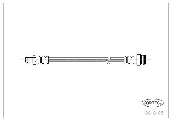 Flexible de frein CORTECO 19018165 (X1)