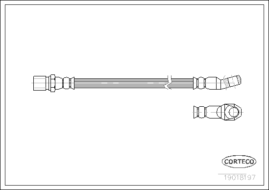 Flexible de frein CORTECO 19018197 (X1)