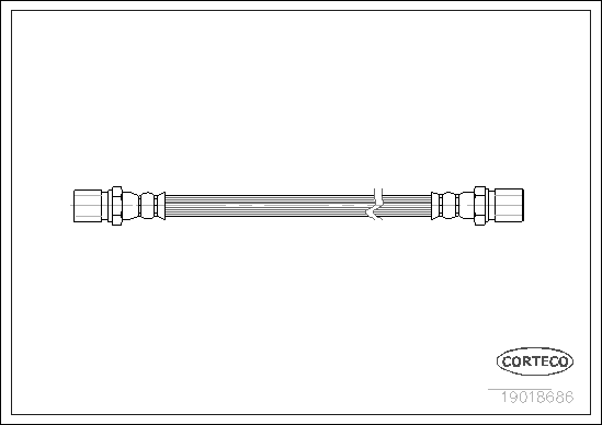 Flexible de frein CORTECO 19018686 (X1)