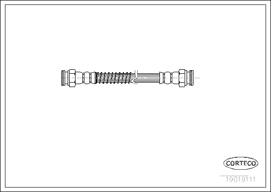 Flexible de frein CORTECO 19019111 (X1)