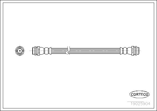 Flexible de frein CORTECO 19025904 (X1)