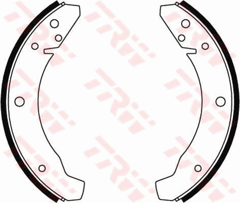 kit de frein arrière simple ou prémonté TRW GS8025 (Jeu de 4)