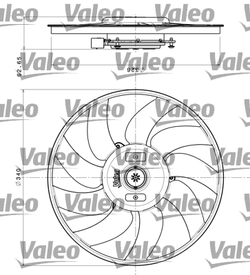 Ventilateur de radiateur VALEO 696349 (X1)