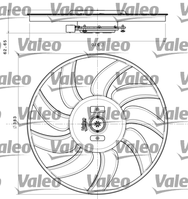 Ventilateur de radiateur VALEO 696350 (X1)