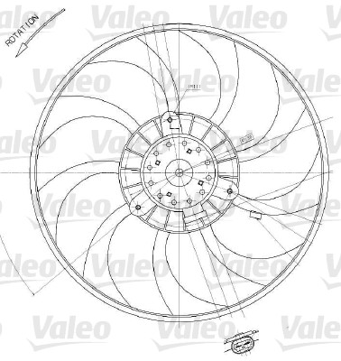 Ventilateur de radiateur VALEO 698412 (X1)