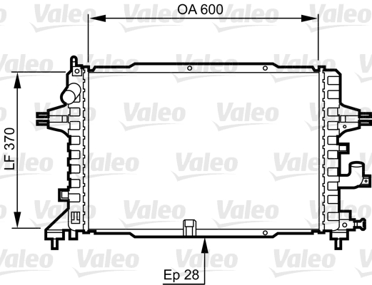 Radiateur de refroidissement VALEO 734380 (X1)
