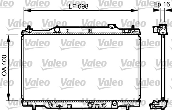 Radiateur de refroidissement VALEO 734478 (X1)