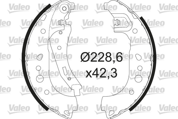 kit de frein arrière simple ou prémonté VALEO 564208 (X1)