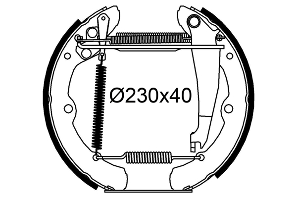 kit de frein arrière simple ou prémonté VALEO 554934 (X1)