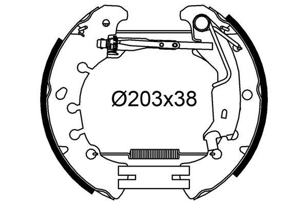 kit de frein arrière simple ou prémonté VALEO 554939 (X1)