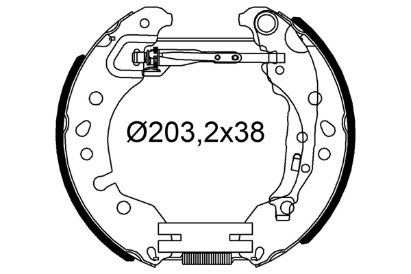 kit de frein arrière simple ou prémonté VALEO 554946 (X1)