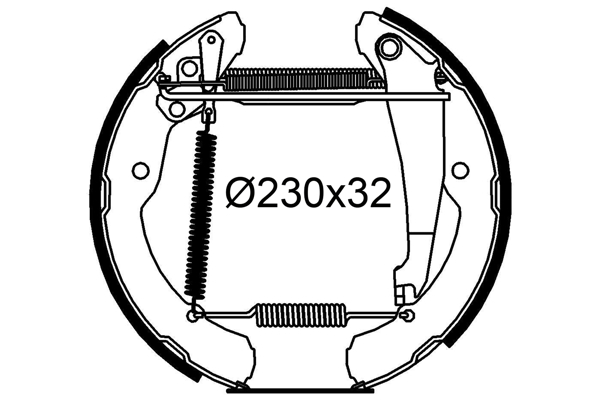 kit de frein arrière simple ou prémonté VALEO 554961 (X1)