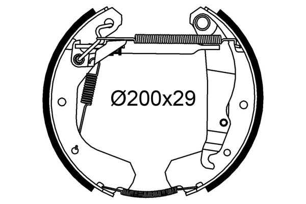 kit de frein arrière simple ou prémonté VALEO 554983 (X1)