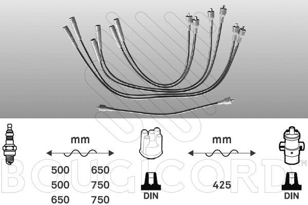 Cable d'allumage BOUGICORD 4025 (X1)
