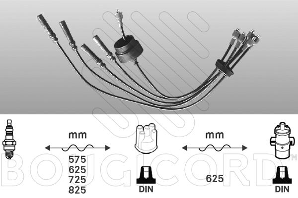 Cable d'allumage BOUGICORD 4038 (X1)
