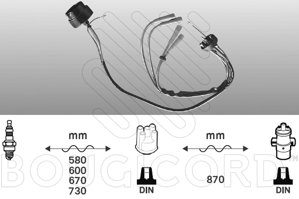 Cable d'allumage BOUGICORD 6202 (X1)