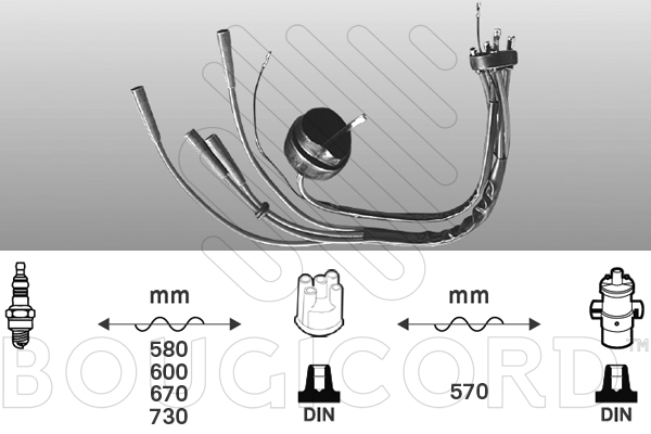Cable d'allumage BOUGICORD 6203 (X1)