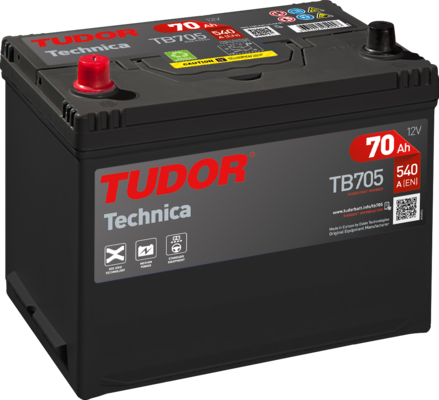 Batterie TUDOR 70 Ah - 540 A TB705 (X1)