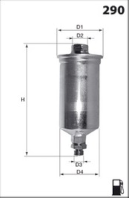 Filtre a  carburant MECAFILTER ELE6096 (X1)