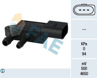 Capteur, pression des gaz échappement FAE 16103 (X1)