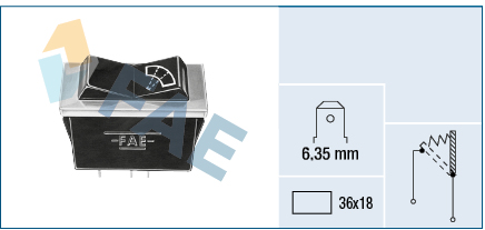 interrupteur, commande essuie glace FAE 62250 (X1)