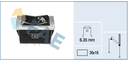 interrupteur, commande essuie glace FAE 62300 (X1)