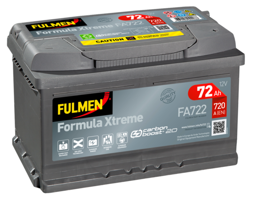 Batterie FULMEN 72 Ah - 720 A FA722 (X1)