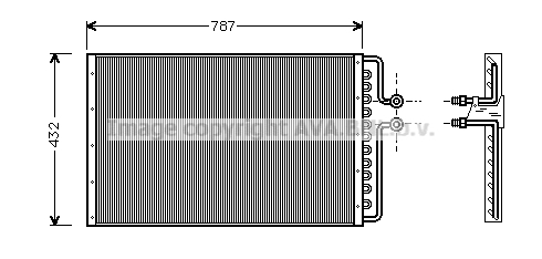 Condenseur / Radiateur de climatisation AVA QUALITY COOLING BK5011 (X1)