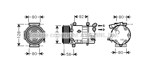 Compresseur AVA QUALITY COOLING CNK255 (X1)