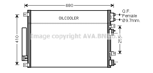 Condenseur / Radiateur de climatisation AVA QUALITY COOLING CR5093D (X1)