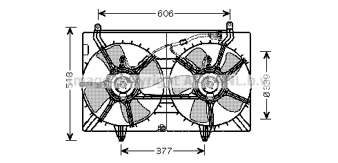 Ventilateur de radiateur AVA QUALITY COOLING DN7529 (X1)