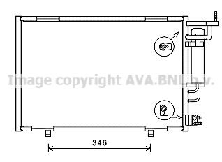 Condenseur / Radiateur de climatisation AVA QUALITY COOLING FD5615D (X1)