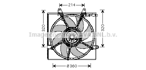 Ventilateur de radiateur AVA QUALITY COOLING KA7508 (X1)