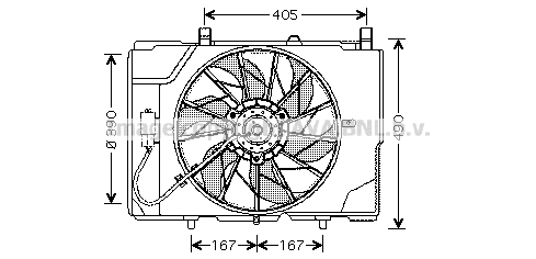 Ventilateur de radiateur AVA QUALITY COOLING MS7501 (X1)