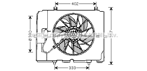 Ventilateur de radiateur AVA QUALITY COOLING MS7502 (X1)
