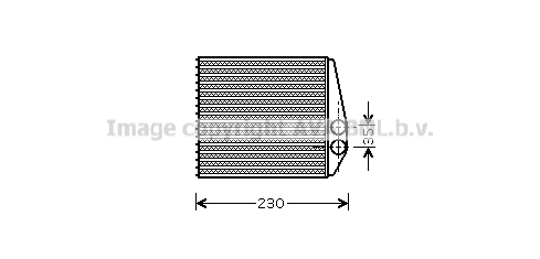 Radiateur de chauffage AVA QUALITY COOLING OLA6355 (X1)
