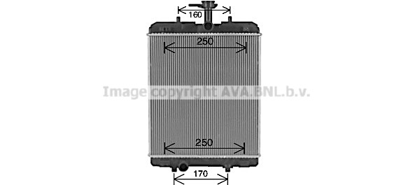 Radiateur de refroidissement AVA QUALITY COOLING TO2764 (X1)