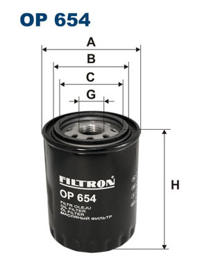Filtre a  huile FILTRON OP 654 (X1)