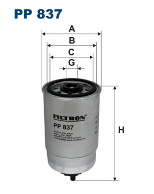 Filtre a  carburant FILTRON PP 837 (X1)