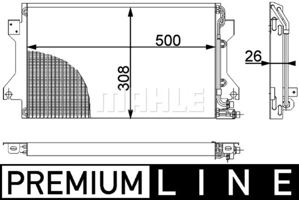 Condenseur / Radiateur de climatisation MAHLE AC 239 000P (X1)