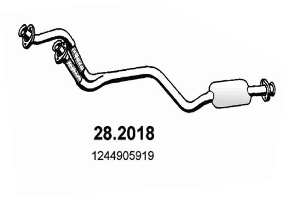 Silencieux avant ASSO 28.2018 (X1)