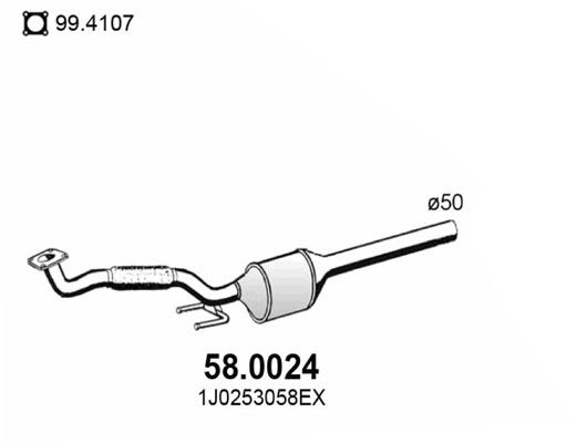 Catalyseur ASSO 58.0024 (X1)