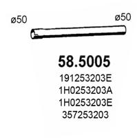 Tube d'echappement ASSO 58.5005 (X1)