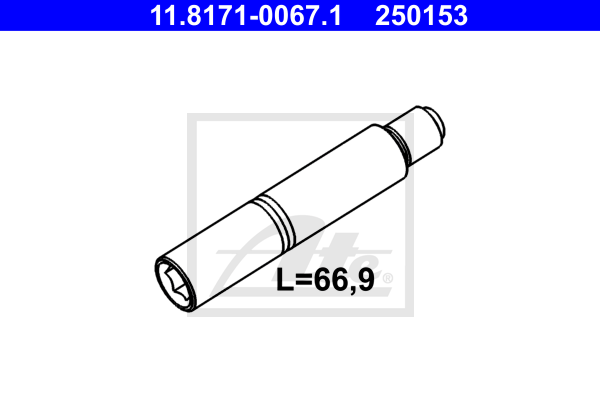 Divers etrier de frein ATE 11.8171-0067.1 (X1)