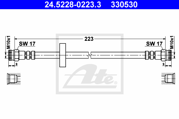 Flexible de frein ATE 24.5228-0223.3 (X1)