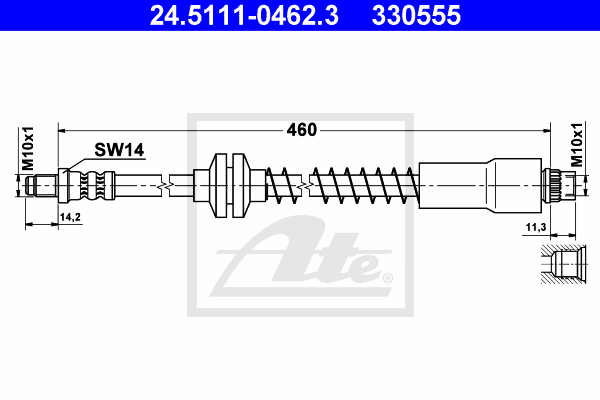 Flexible de frein ATE 24.5111-0462.3 (X1)